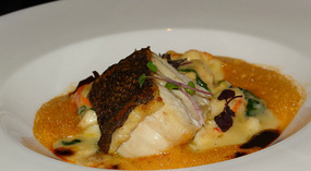 Roasted grouper fillet