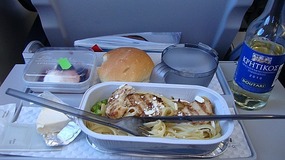 Lunch on the plane