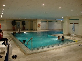 The indoor pool