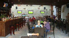Interior of Lythos Bar Restaurant - Oroklini