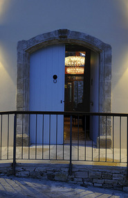 The main entrance of the Library  - night shot