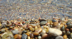 Colourful pebbles - Crystal waters in Latchi