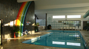The interior pool of the Leisure Club in Larnaca