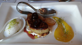 The Seared Foie Gras dish -Artima Bistro, Limassol