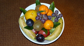 The fresh seasonal fruit -Complimentary treat!
