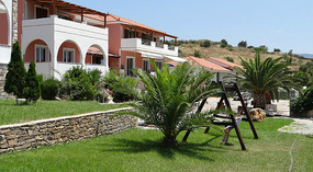 The gardens of Saint George Hotel -  Nea Styra