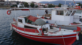 Fishing boats in Amarinthos, Evia