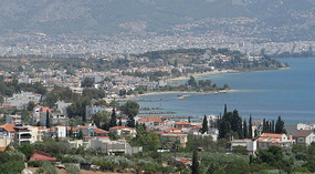 Panoramic view of  the City of Volos 