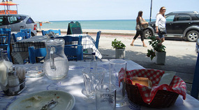 Lunch at Poseidonas Seafood Restaurant -Mouresi