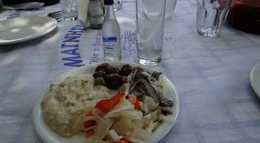Lunch at Poseidonas Seafood Restaurant -Mouresi