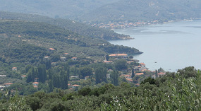 Panoramic view of Horto and Milina, Pelion