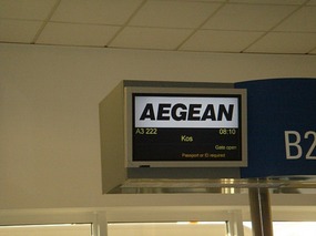 OUR FLIGHT TO KOS