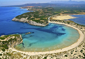 Panoramic view of Voidokilia