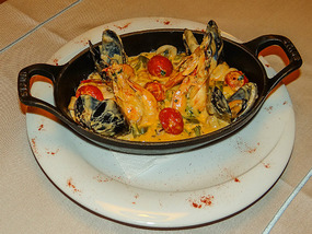 Sea food fried -presentation 
