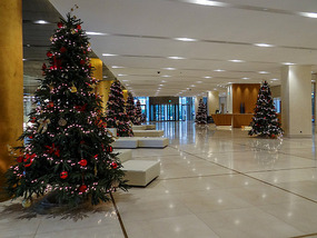The ground floor decoration in December
