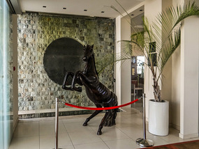Entrance of the hotel
