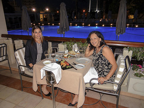 Dining with a friend