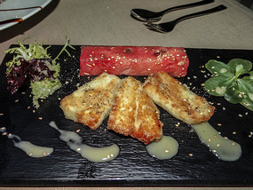 The Halloumi cheese salad