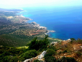 Panoramic view of the coast
