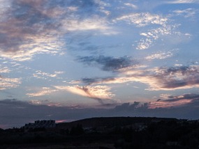 The sky after sunset