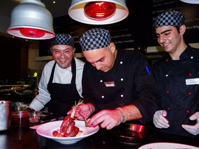 Chefs at work at  Garibaldi Restaurant