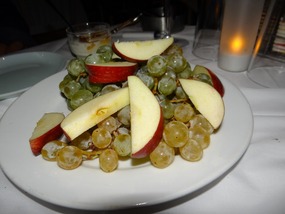 Seasonal fruit from the family's orchards