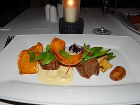 The Grilled Polish Beef Tenderloin presentation