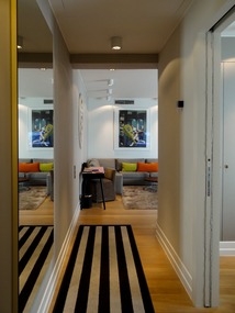 Suite D42  corridor and bedroom on the right 