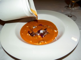 Gazpacho with crab