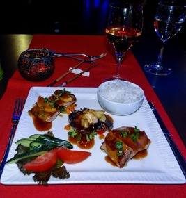 Dinning at the Japanese restaurant