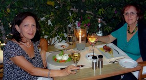 Dinning with my friend Toulla