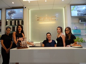 Part of the staff of the Hair Saloon 