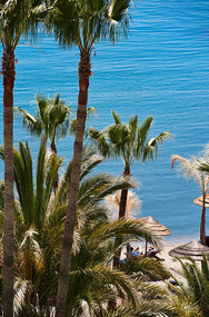 View from the terrace of the lobby