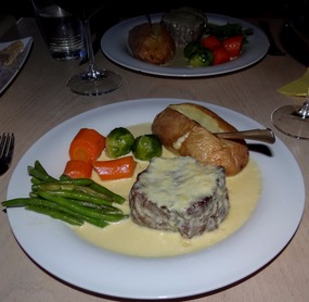 Argentinian Steak presentation