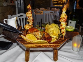 The Grilled Meze presentation
