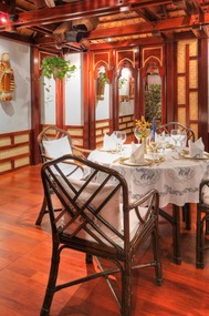 Part of the interior of the Blue Elephant