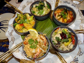 A lovely presentation of the 5 main courses