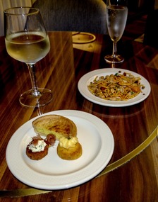Late afternoon snacks and some wine