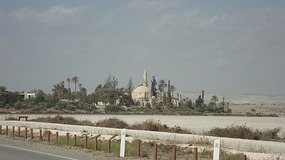 THE SALT LAKE AND MOSQUE OPPOSITE THE AIRPORT