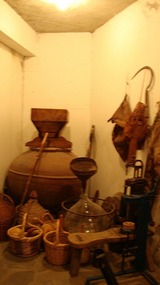 In side the winery in Pelendri 