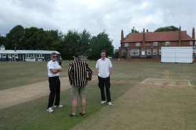 With the umpires