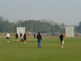 Pre Game at the Greater Noida Sports Complex