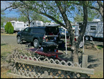 Our campsite at the Ovenight RV Park