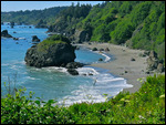 An overall view of Trinidad Beach