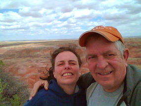 A "selfie" at the Painted Forest.