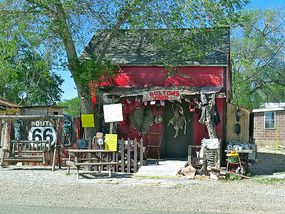A small shop off the main street in Seligman, AZ