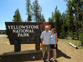 Entering Yellowstone National Park