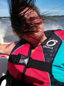 Windy ride on the river!