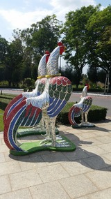 Roosters at King Naresuan the Great Monument
