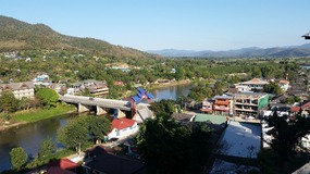 Overlooking the river where we stayed at Apple Res
